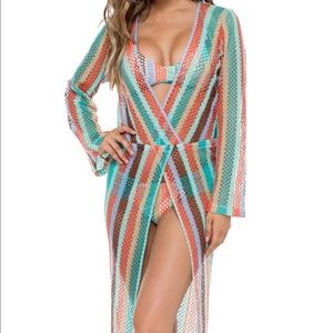 LULI FAMA Gloria Cubana Maxi Dress Cover Up